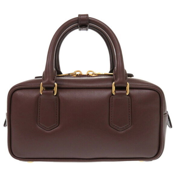 Miu Miu Arcadi leather brown handbag shoulder bag - Picture 3 of 10